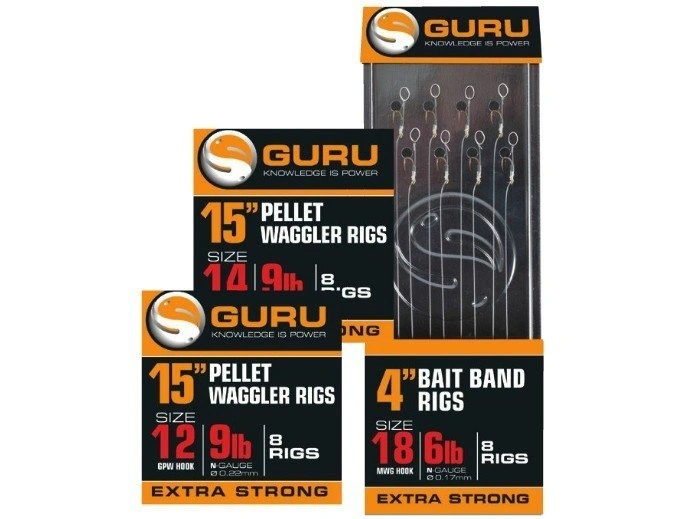 Guru Pellet Waggler - Bait Bands Ready Rig 3 Guru Pellet Waggler - Bait Bands Ready Rig