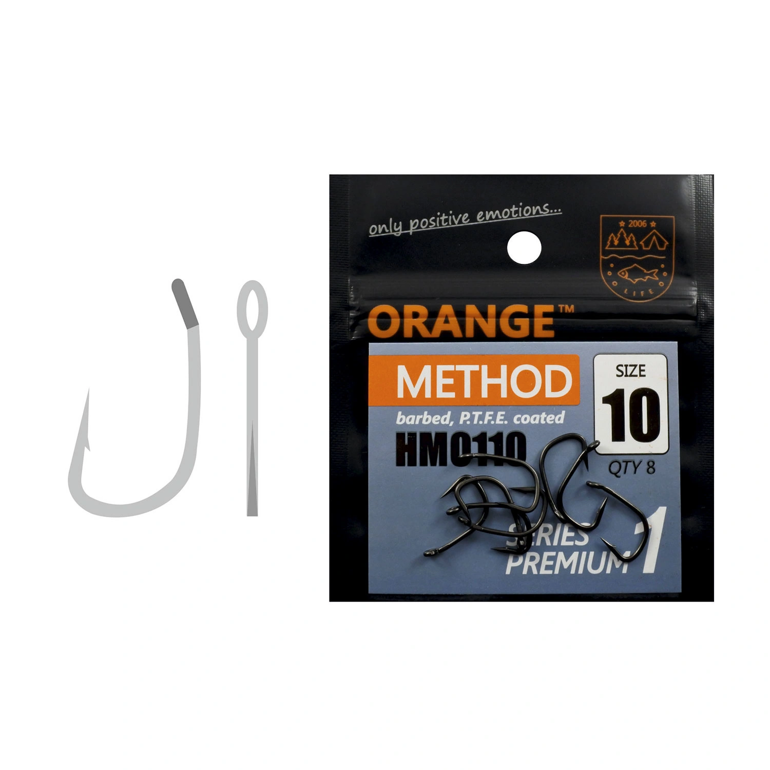 LIFE ORANGE Method Hair Rigs 4 LIFE ORANGE Method Hair Rigs - Afbeelding 2